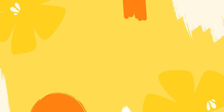 Sonidos de sol Abstracto Bienaventuranza floral en un fondo amarillo para proyectos creativos