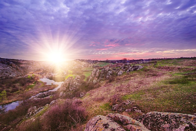 Sonnenaufgang am Canyon