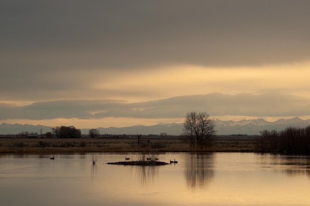 Sonnenaufgang im Monte Vista National Wildlife Refuge