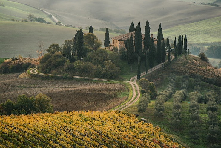 Foto sonnenaufgang in italien