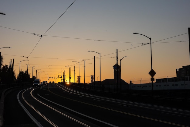 Sonnenaufgang in Portland