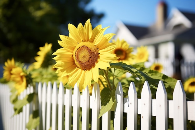 Sonnenblume mit einer Gruppe tanzender Menschen