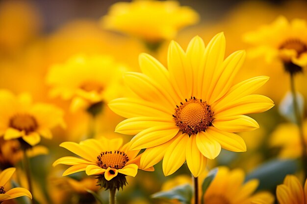 Sonnenblumen-Serenade, die gelb flüstert