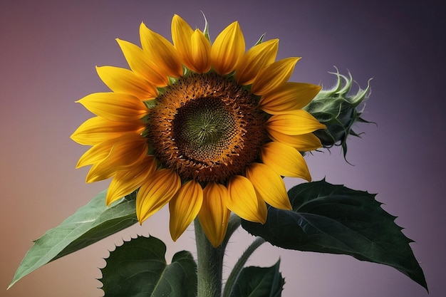 Sonnenblumenblüte in leuchtenden Farben