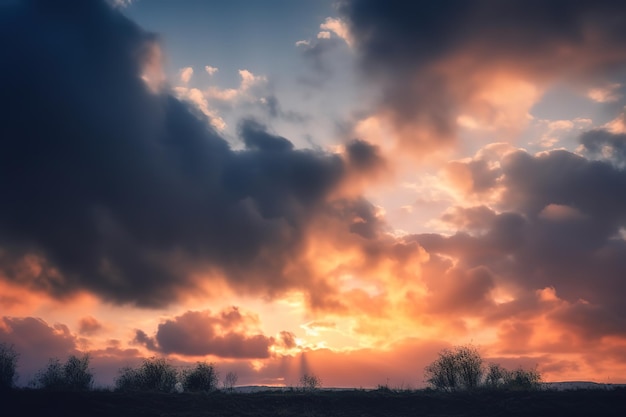 Foto sonnenstrahlen scheinen durch wolken