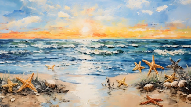 Sonnenstrand Illustration Hintergrund Tapeten Ozean Meer