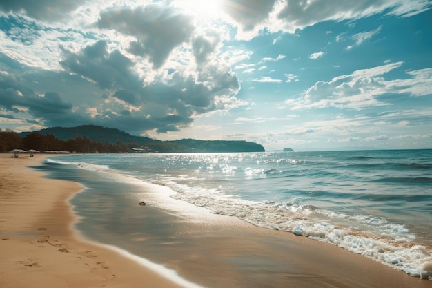 Sonnenstrandansicht auf Phuket, Thailand Natur und Reisen