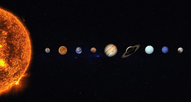 Sonnensystem Elemente dieses Bildes, bereitgestellt von der NASA