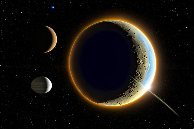 Sonnensystem Planet Komet Sonne und Stern Elemente dieses Bildes von NASA geliefert