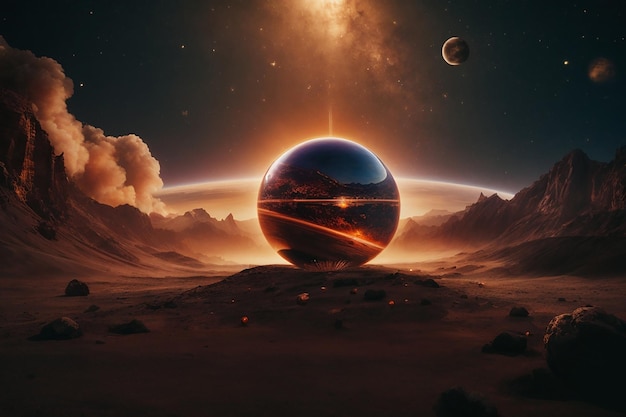 Sonnensystem und Exoplanet