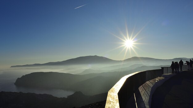 Foto sonnenuntergang am cap de creus