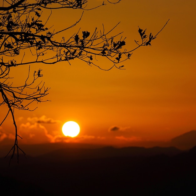 Sonnenuntergang am Himmel