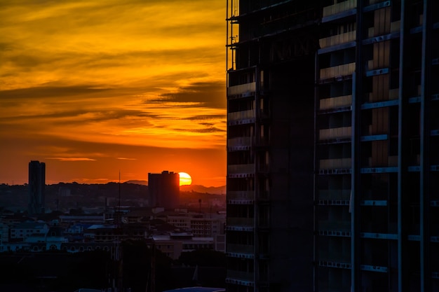 Sonnenuntergang am Morgen