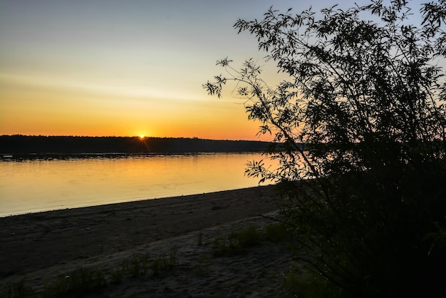 Sonnenuntergang am North River