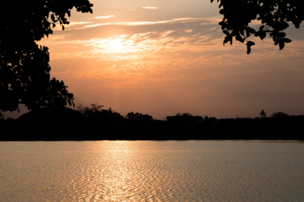 Sonnenuntergang am See