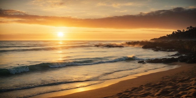 Sonnenuntergang am Strand Tapeten