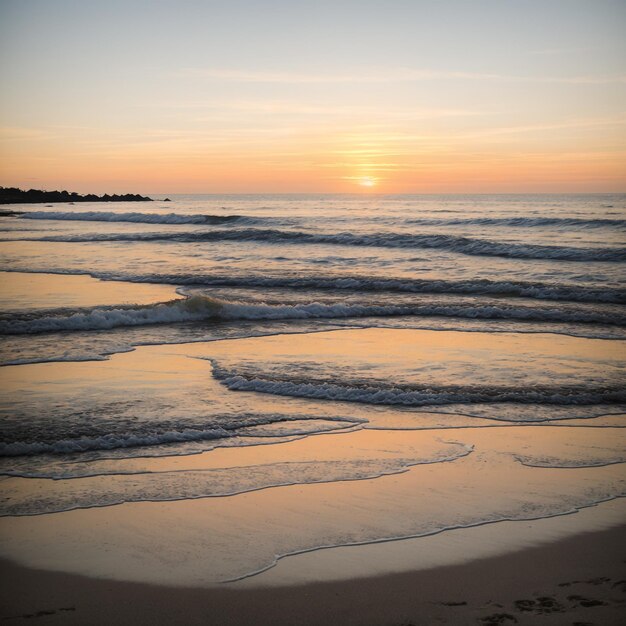 Sonnenuntergang am Strand