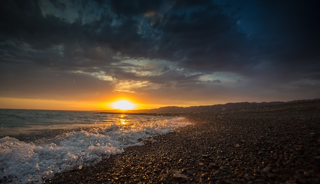 Sonnenuntergang am Strand