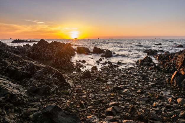 Sonnenuntergang auf dem Meer