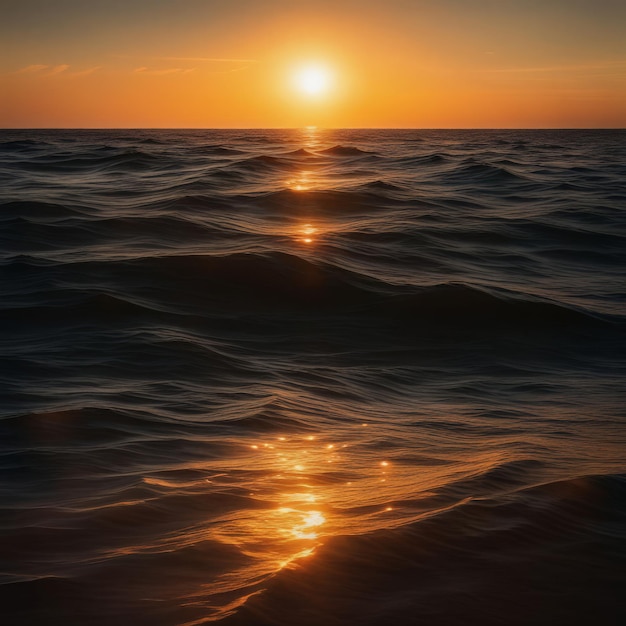 Foto sonnenuntergang auf dem meer