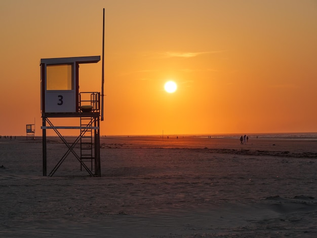 Sonnenuntergang auf der Insel Just