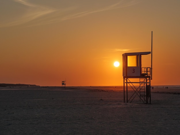 Sonnenuntergang auf der Insel Just