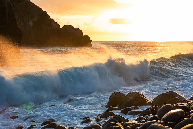 Sonnenuntergang auf Madeira