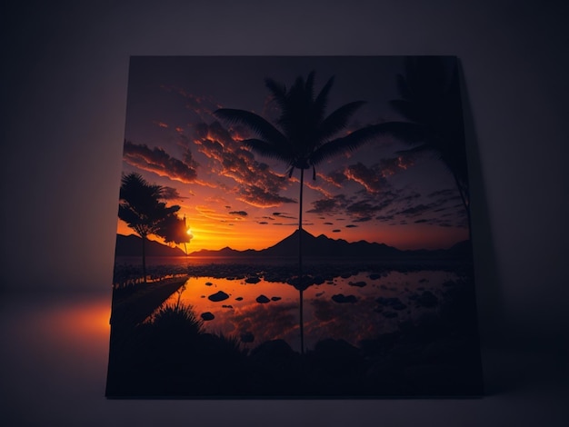 Sonnenuntergang-Hintergrund