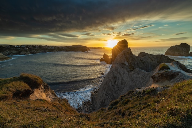 Sonnenuntergang im Urros de Liencres.