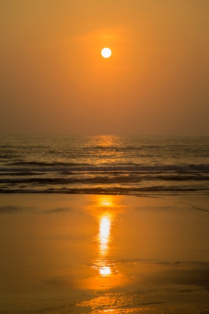 Sonnenuntergang in Agonda, Goa, Indien