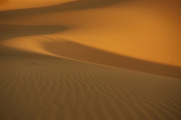 Sonnenuntergang in der Sahara-Wüste