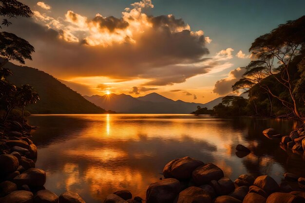 Foto sonnenuntergang natur kolumbien