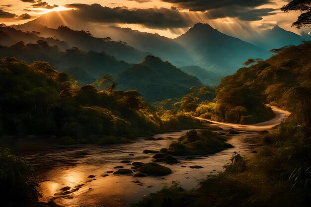 Foto sonnenuntergang natur kolumbien