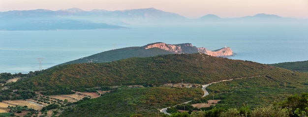 Sonnenuntergang Südkap der Insel Lefkas Griechenland