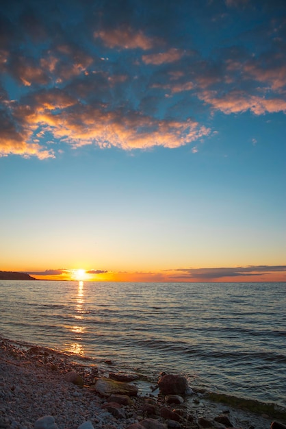 Sonnenuntergang über dem Abendozean