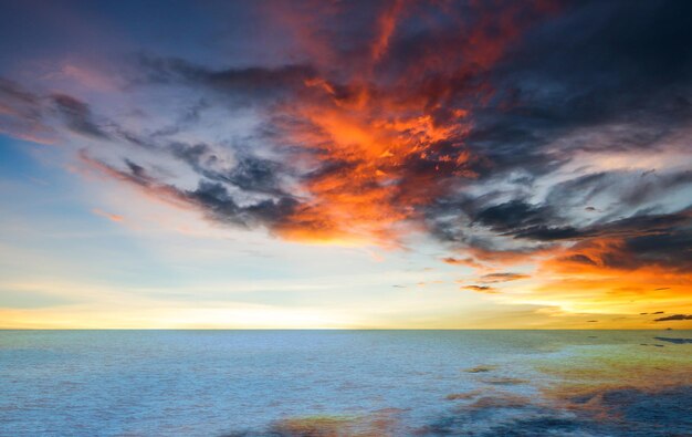 Sonnenuntergang über dem Meer