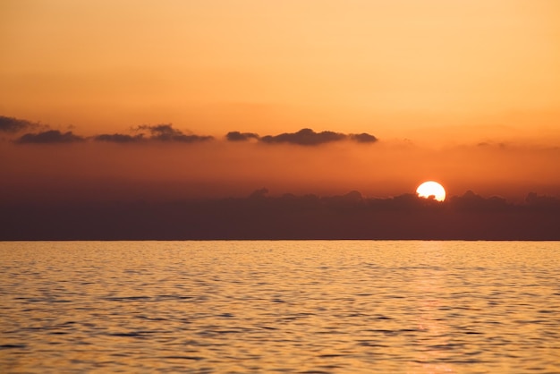 Sonnenuntergang über dem Mittelmeer, Türkei