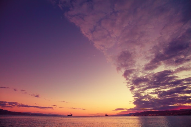 Sonnenuntergang über dem Roten Meer Eilat Israel