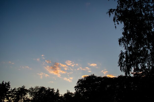 Sonnenuntergang und Wolken