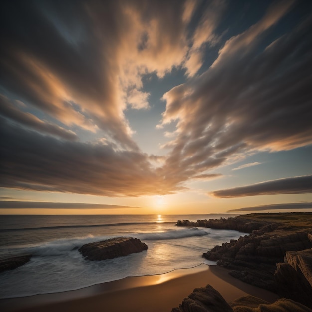 Sonnenuntergangstrand