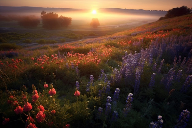 Sonnenverwöhnte Wildblumenfelder