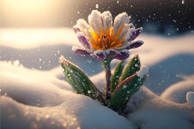 Sonniger Frühlingstag Schöne und zarte erste Frühlingsblumen Schneeglöckchen