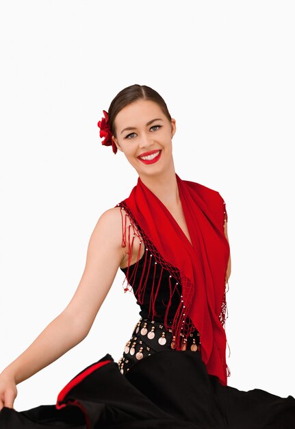 Sonriendo bailarina