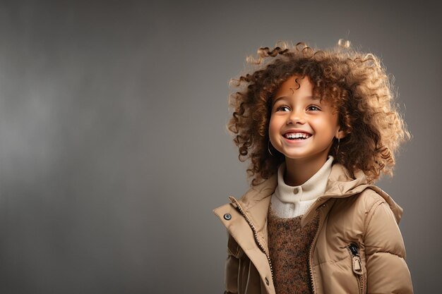 sonriendo feliz retrato de niño de piel negra