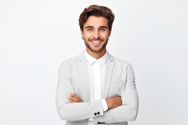 sonriente joven hombre profesional de pie con brazos cr464 bloque 0jpg