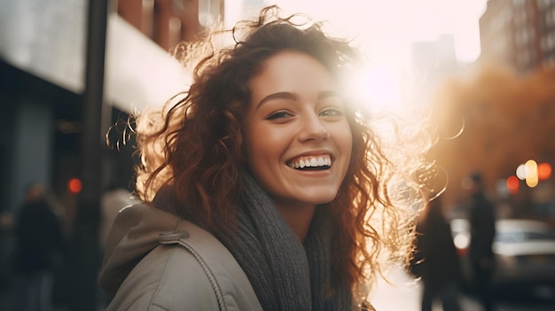 Una sonrisa genuina en el rostro de una persona auténtica