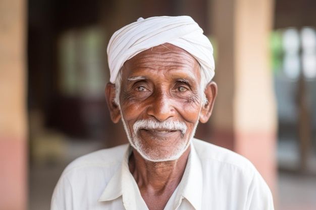 la sonrisa reconfortante del anciano