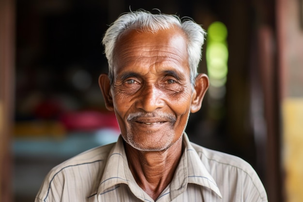 la sonrisa reconfortante del anciano