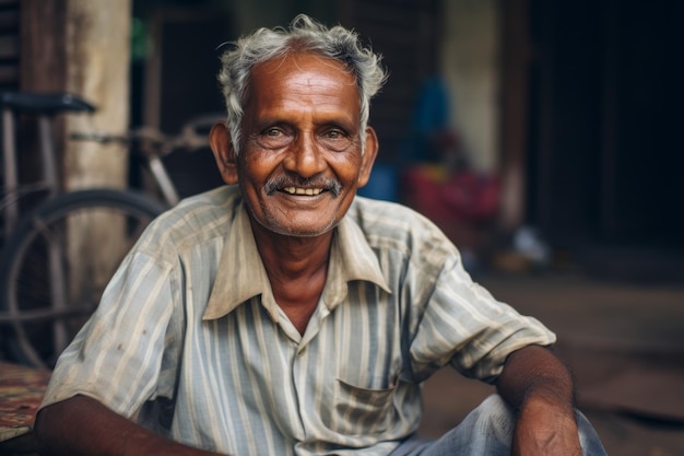 la sonrisa reconfortante del anciano