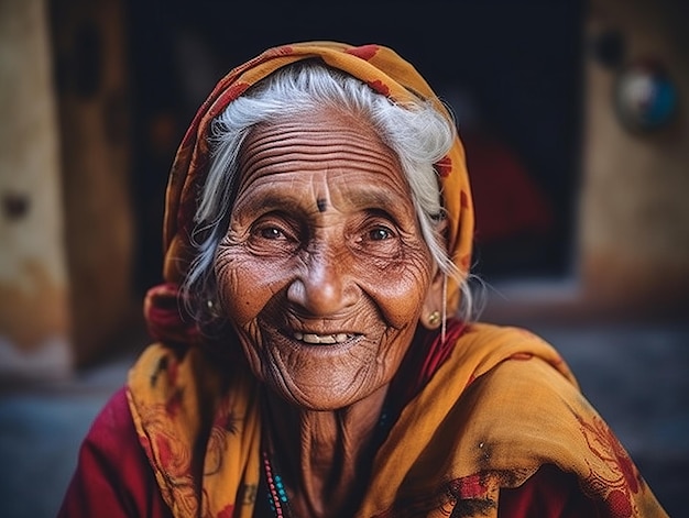 Una sonrisa en el rostro de una anciana es alentadora.